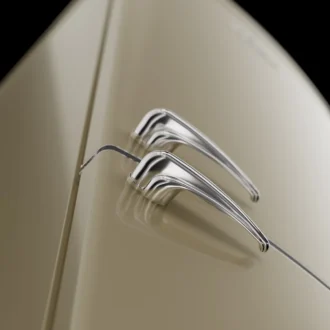 Ψυγειοκαταψύκτης Mondin MFC6DC Retro Classic Crema