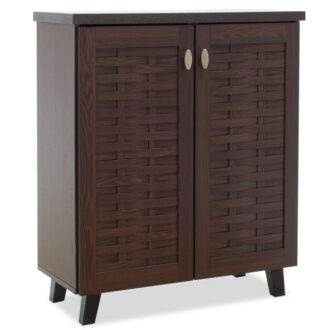 Alternative view of Παπουτσοθήκη-ντουλάπι MANTAM pakoworld 12 ζεύγων χρώμα καρυδί 78x40x92εκ