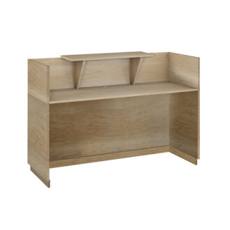 Alternative view of Γραφείο reception Lotus pakoworld σε χρώμα φυσικό 140x70x110εκ