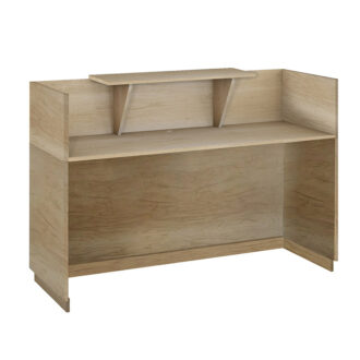 Alternative view of Γραφείο reception Lotus pakoworld σε χρώμα φυσικό 180x70x110εκ