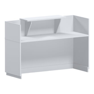 Alternative view of Γραφείο reception Lotus pakoworld σε λευκή απόχρωση 180x70x110εκ