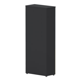 Alternative view of Ντουλάπα γραφείου επαγγελματική με γυάλινες πόρτες Lotus pakoworld σε φυσική-ανθρακί απόχρωση 80x40x200εκ