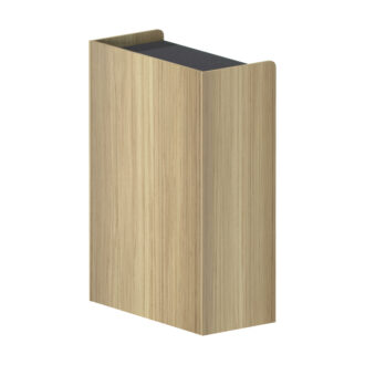 Alternative view of Ντουλάπι γραφείου χαμηλό Lotus pakoworld σε φυσική-ανθρακί απόχρωση 80x40x120εκ