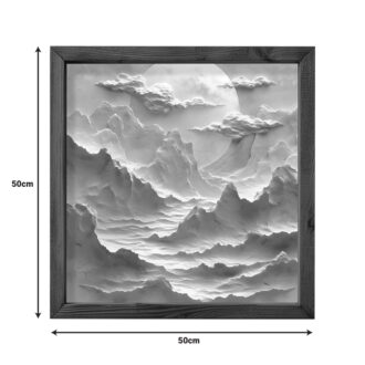 Alternative view of Πίνακας σε καμβά Jedia pakoworld με ψηφιακή εκτύπωση 50x3.5x50εκ