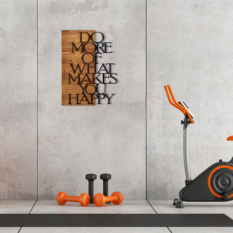 Alternative view of Διακοσμητικό τοίχου Haper pakoworld ξύλο πεύκου σε φυσική απόχρωση με μαύρο μέταλλο 42x3x58εκ