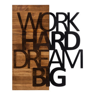 Διακοσμητικό τοίχου Deseze pakoworld ξύλο πεύκου σε φυσική απόχρωση με μαύρο μέταλλο 48x3x58εκ