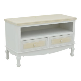 Alternative view of Έπιπλο τηλεόρασης Joliene Inart mdf σε λευκή αντικέ-φυσική απόχρωση 100x42x61εκ