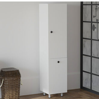 Alternative view of Ντουλάπα-στήλη μπάνιου Gingo pakoworld μελαμίνης λευκό 33x35x159εκ