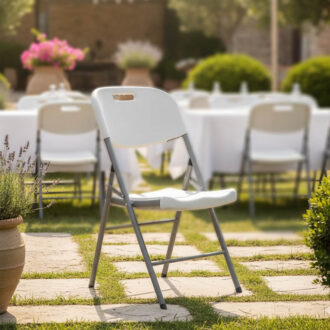 Alternative view of Καρέκλα catering-συνεδρίου πτυσσόμενη Zora pakoworld λευκό