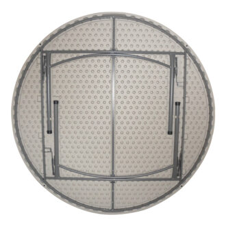 Alternative view of Τραπέζι βαλίτσα catering Comfort pakoworld πτυσσόμενο στρόγγυλο σε λευκή απόχρωση Φ180x74εκ