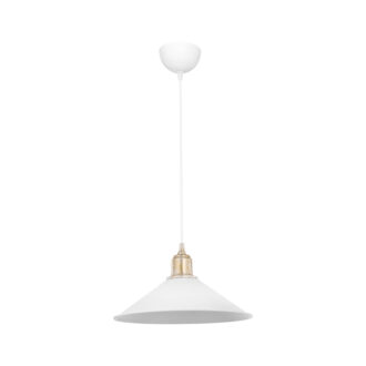 Φωτιστικό οροφής μονόφωτο PWL-0964 pakoworld Ε27 λευκό Φ30x14.5εκ