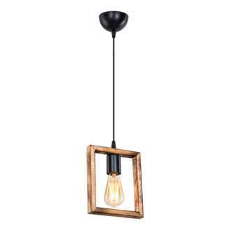 Alternative view of Φωτιστικό οροφής μονόφωτο Isolate pakoworld Ε27 καρυδί 18.5x3x24εκ