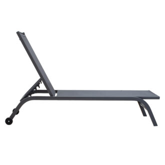 Alternative view of Ξαπλώστρα Jaipur pakoworld αλουμίνιο-textilene ανθρακί