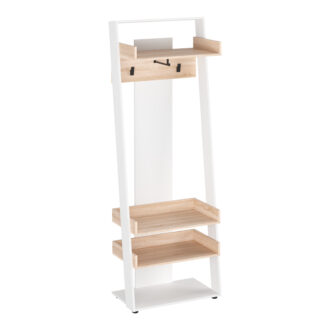 Alternative view of Έπιπλο εισόδου Sciove pakoworld σε λευκή-φυσική απόχρωση 70x40x200εκ