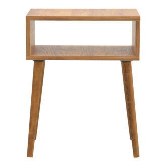 Alternative view of Κομοδίνο Hank pakoworld σε φυσική απόχρωση 45x30x60εκ