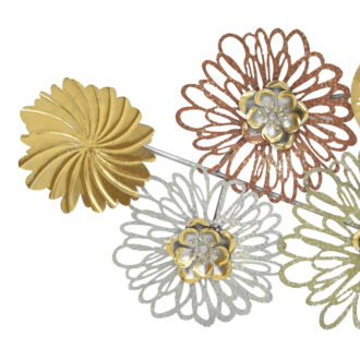 Alternative view of Διακοσμητικό τοίχου Tutsi Inart μέταλλο πολύχρωμο 102.9x5.1x43.2εκ