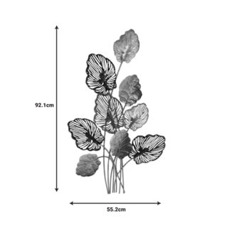 Alternative view of Διακοσμητικό τοίχου Irida Inart μέταλλο πολύχρωμο 55.2x2.5x92.1εκ