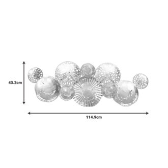 Alternative view of Διακοσμητικό τοίχου Dille Inart μέταλλο πολύχρωμο 114.9x4.4x43.2εκ