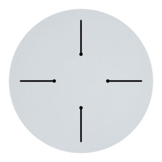 Alternative view of Επιφάνεια τραπεζιού Fervor pakoworld HPL ivory Φ60εκ πάχους 12mm