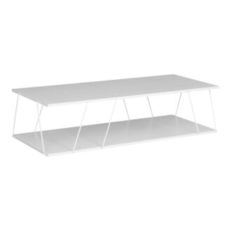 Alternative view of Τραπέζι σαλονιού Tars pakoworld λευκό 120x50x30εκ