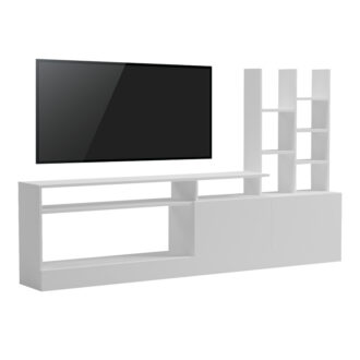 Alternative view of Σύνθετο σαλονιού Seruno pakoworld λευκό 170x25x100εκ