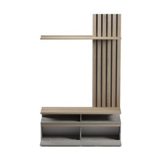 Alternative view of Σύνθετο σαλονιού Perlento pakoworld σε μπεζ μαρμάρου με sonoma απόχρωση 140x41x219.5εκ