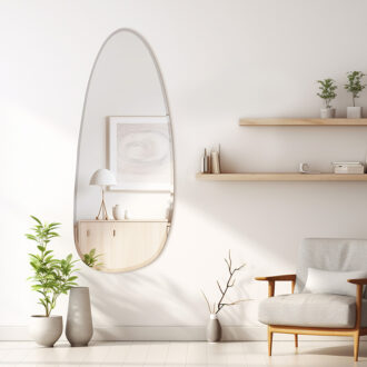 Alternative view of Καθρέπτης Ιrregular 3 pakoworld 50x1x120εκ