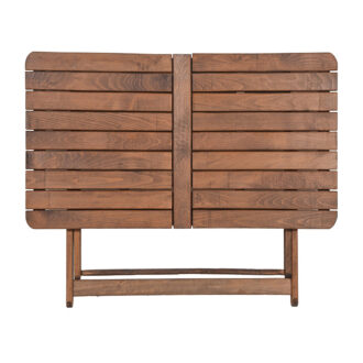 Alternative view of Τραπέζι Retto pakoworld μασίφ ξύλο οξιάς καρυδί εμποτισμού 120x75x71εκ