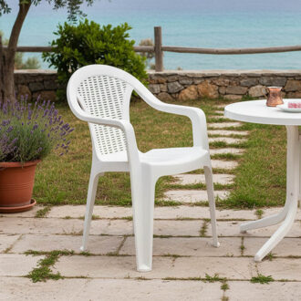 Alternative view of Πολυθρόνα Headway pakoworld PP λευκό