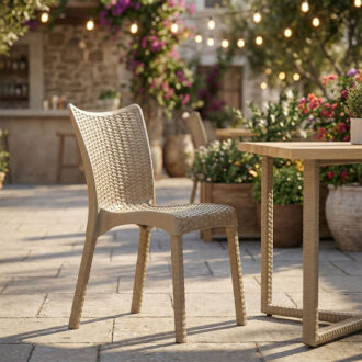 Alternative view of Καρέκλα Confident pakoworld PP cappucino