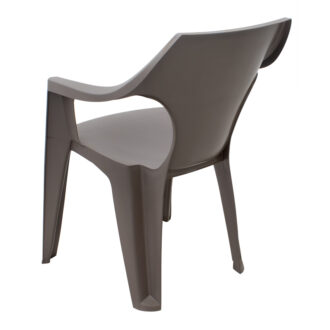 Alternative view of Πολυθρόνα πολυπροπυλενίου Dante χρώμα cappuccino 57x55x79εκ.