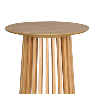 Alternative view of Τραπέζι μπαρ Domonic pakoworld mdf φυσικό Φ60x105εκ