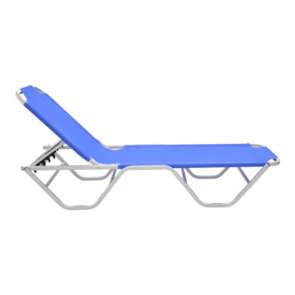 Alternative view of Ξαπλώστρα Dessie pakoworld αλουμινίου στοιβαζόμενη textilene μπλε 56x188x30εk