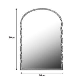 Alternative view of Καθρέπτης Megike Inart μέταλλο σε χρυσή απόχρωση 60x2x90εκ