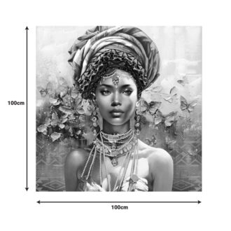 Alternative view of Πίνακας σε καμβά Baba 3D Inart 100x3x100εκ