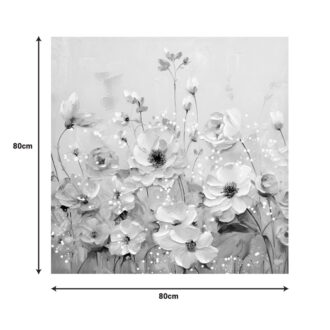 Alternative view of Πίνακας σε καμβά Rozy I Inart 80x3x80εκ