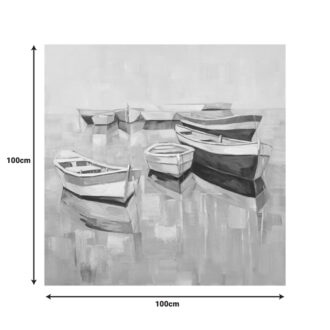 Alternative view of Πίνακας σε καμβά Boatty Ι Inart 100x3x100εκ