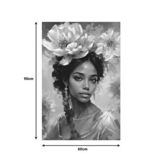 Alternative view of Πίνακας σε καμβά Lilibet 3D Inart 60x2.5x90εκ