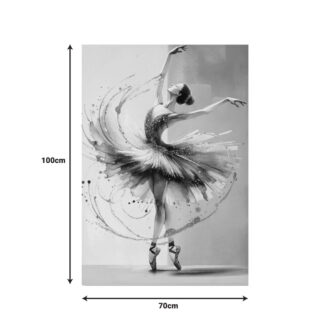 Alternative view of Πίνακας σε καμβά Dancito I 3D Inart 70x2.5x100εκ