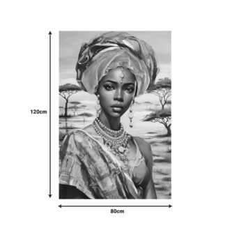 Alternative view of Πίνακας σε καμβά Zerbera 3D Inart 80x3x120εκ