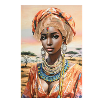 Πίνακας σε καμβά Zerbera I 3D Inart 80x3x120εκ