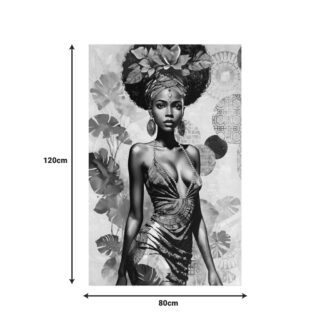 Alternative view of Πίνακας σε καμβά Georgina 3D Inart 80x3x120εκ