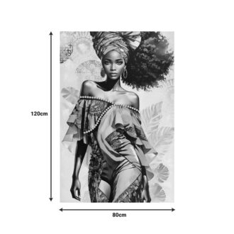 Alternative view of Πίνακας σε καμβά Georgina I 3D Inart 80x3x120εκ