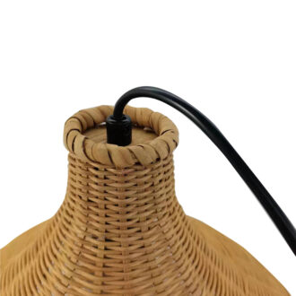 Alternative view of Φωτιστικό οροφής Axien Inart Ε27 μπαμπού σε φυσική απόχρωση Φ42x48εκ