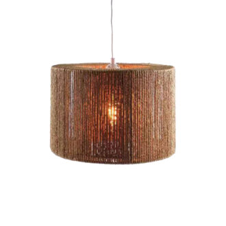 Alternative view of Φωτιστικό οροφής Sento Inart Ε27 rope σε φυσική απόχρωση Φ40x20εκ