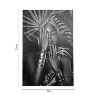 Alternative view of Πίνακας σε καμβά Umone Inart 80x3x120εκ