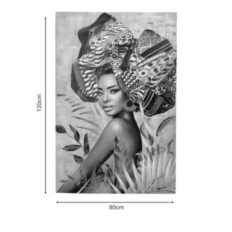 Alternative view of Πίνακας σε καμβά Jewler I 3D Inart 80x3x120εκ