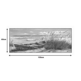 Alternative view of Πίνακας σε καμβά Barcu Inart με πλαίσιο 150x3.5x60εκ
