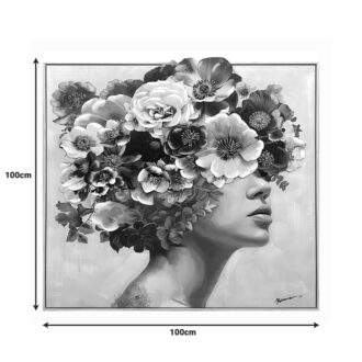 Alternative view of Πίνακας σε καμβά Mavare 3D Inart με πλαίσιο 100x3.5x100εκ