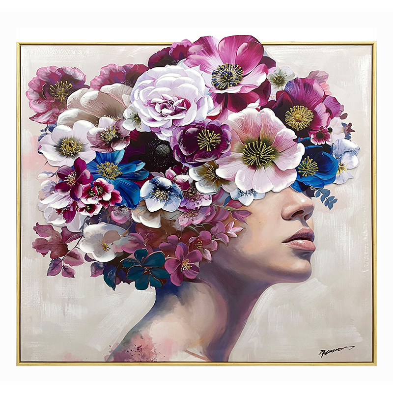 Πίνακας σε καμβά Mavare 3D Inart με πλαίσιο 100x3.5x100εκ